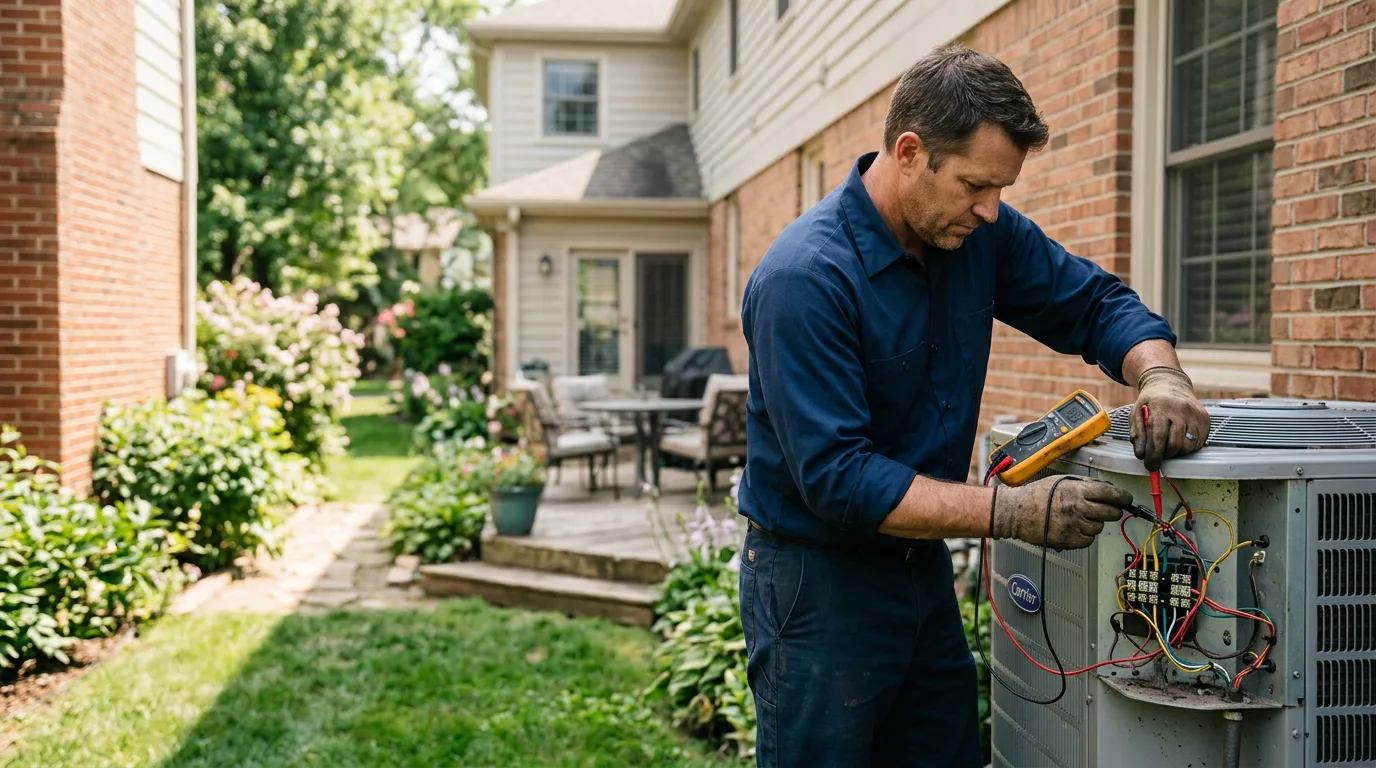 HVAC technician working near Hamer, ID